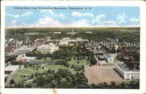 Washington DC Looking East from Washington Monument Kat. Washington