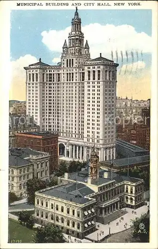 New York City Municipal Building and City Hall / New York /