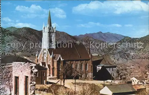 Virginia City Nevada St Marys in the Mountains historic church Ghost Town Kat. Virginia City