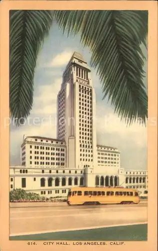 Los Angeles California City Hall Kat. Los Angeles