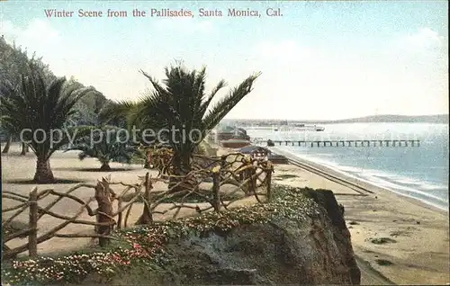 Santa Monica Winter scene from the Pallisades Beach Kat. Santa Monica