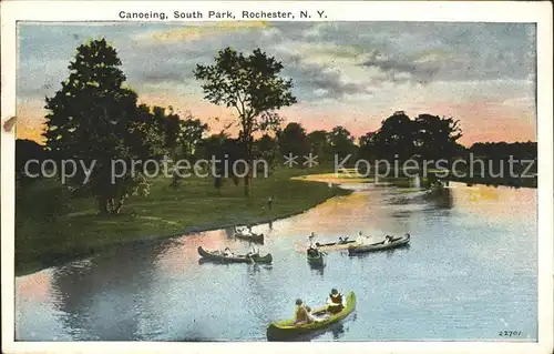 Rochester New York Canoeing South Park Kat. Rochester