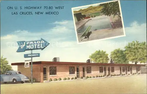 Las Cruces New Mexico Del Prado Motel Swimming Pool Kat. Las Cruces