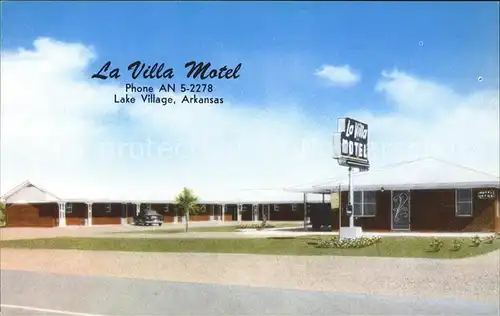 Lake Village Arkansas La Villa Motel Kat. Lake Village
