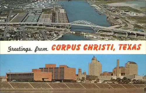 Corpus Christi Harbor Bridge Skyline Kat. Corpus Christi