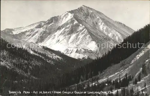 Georgetown Colorado Torreys Peak Grizzly Gulch of Loveland Pass Rocky Mountains Kat. Georgetown