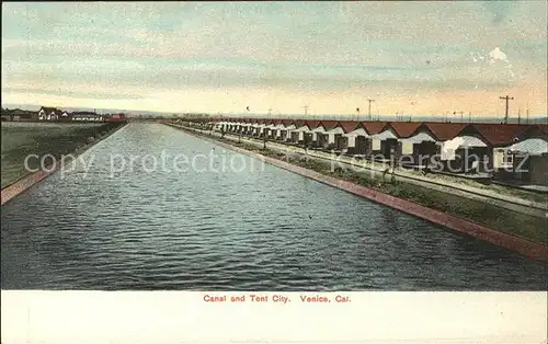 Venice California Canal and Tent City Kat. Venice