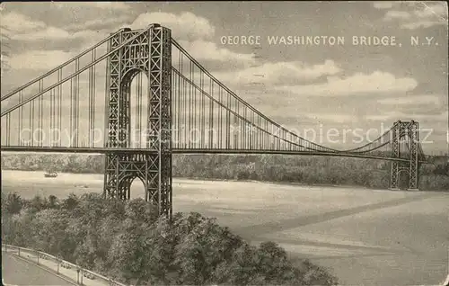 New York City George Washington Bridge / New York /