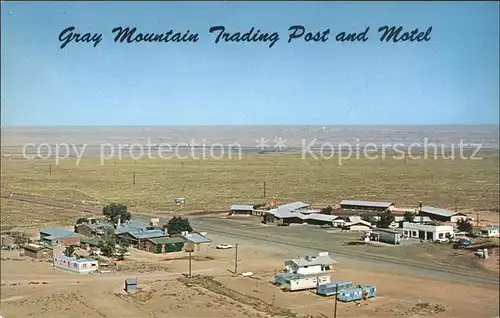 Gray Mountain Trading Post and Motel aerial view Kat. Gray Mountain