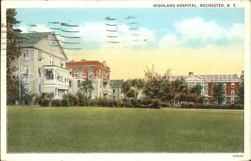 Rochester New York Highland Hospital Kat. Rochester