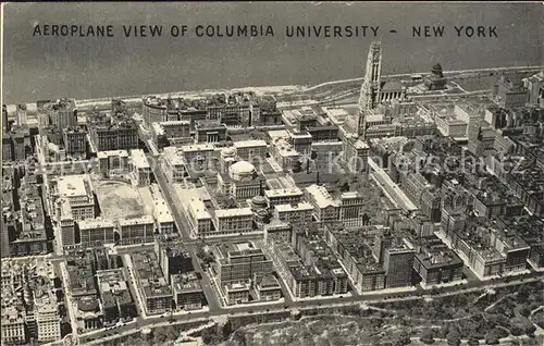New York City Columbia University aerial view / New York /