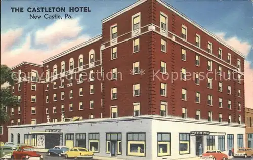 New Castle Pennsylvania Castleton Hotel Kat. New Castle