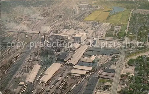 Decatur Illinois Staley Plant "The Soybean Capital" aerial view Kat. Decatur