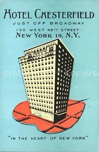 New York City Hotel Chesterfield Illustration / New York /