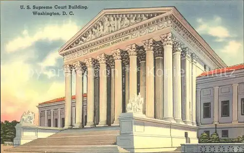 Washington DC U.S. Supreme Court Building Kat. Washington