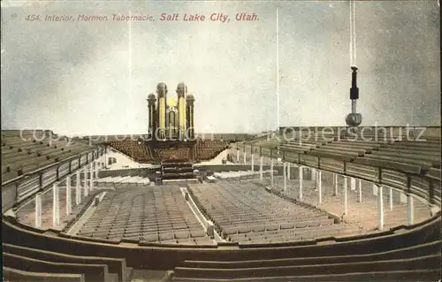 Salt Lake City Morman Tabernacle Interior Kat. Salt Lake City