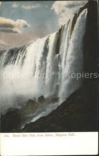 Niagara Falls New York Horse Shoe Falls from Below Kat. Niagara Falls