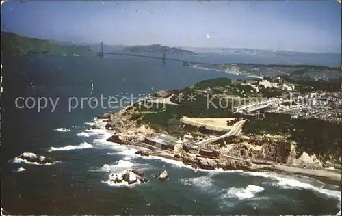 San Francisco California Fliegeraufnahme Golden Gate Bridge Kat. San Francisco