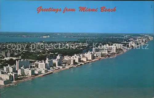 Miami Beach Skyline Fliegeraufnahme Kat. Miami Beach