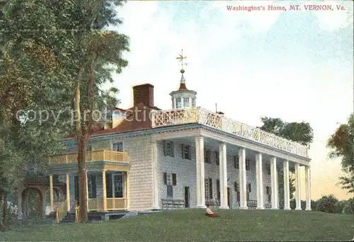 Mount Vernon Virginia Washingtons Home Kat. Mount Vernon