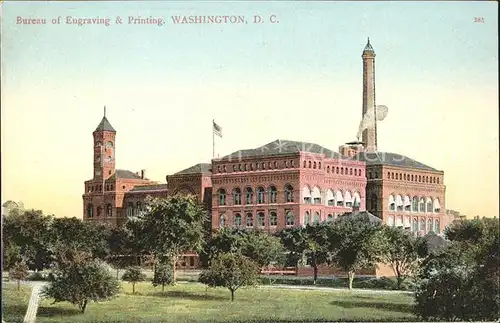 Washington DC Bureau of Engraving & Printing Kat. Washington