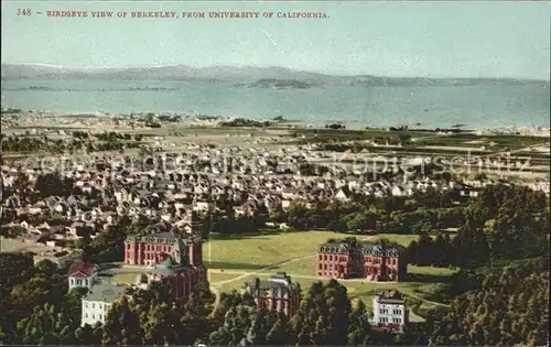 Berkeley California Fliegeraufnahme University of California Kat. Berkeley