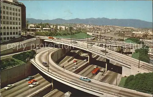 Los Angeles California Harbor Freeway Cars Kat. Los Angeles