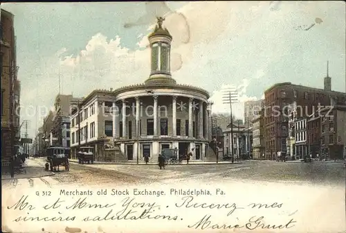 Philadelphia Pennsylvania Merchants old Stock Exchange Kat. Philadelphia