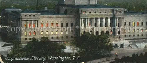 Washington DC Congressional Library Kat. Washington