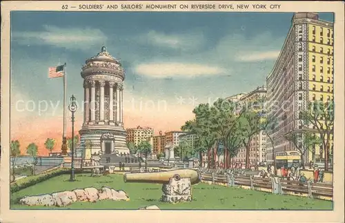 New York City Soldiers and Sailors Monument on Riverside Drive / New York /