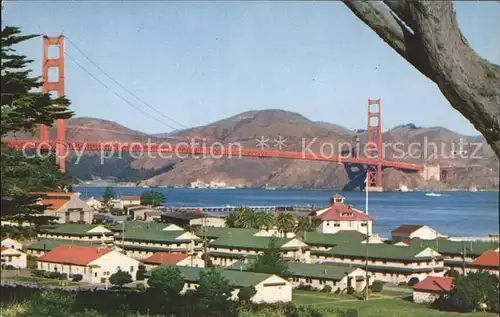 San Francisco California Golden Gate Bridge from Presido Kat. San Francisco