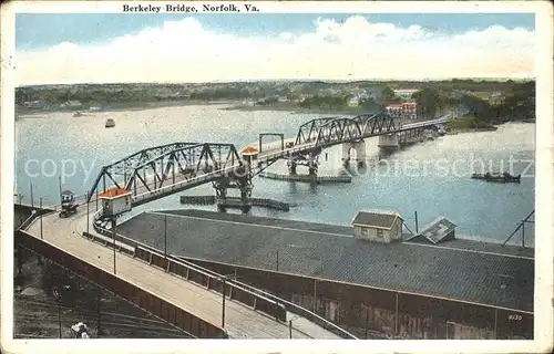 Norfolk Virginia Berkeley Bridge Kat. Norfolk