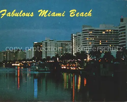 Miami Beach at Night Kat. Miami Beach