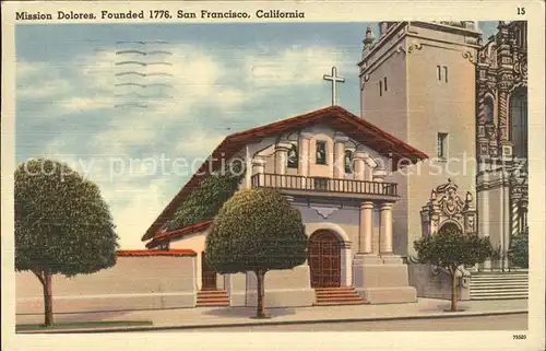 San Francisco California Mission Dolores  Kat. San Francisco