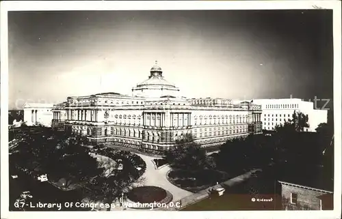 Washington DC Library of Congress Kat. Washington