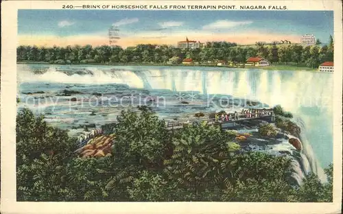 Niagara Falls New York Brink of Horseshoe Kat. Niagara Falls