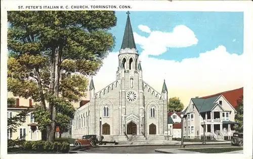 Torrington Connecticut St. Peters Italian R. C. Church Kat. Torrington