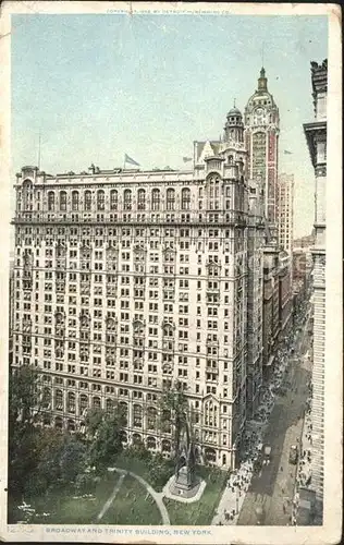 New York City Broadway and Trinity Building / New York /