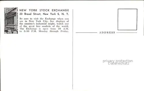 New York City Stock Exchange Broad Street  / New York /