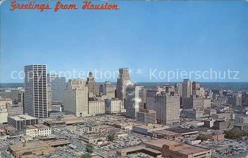 Houston Texas Fliegeraufnahme Skyline Kat. Houston
