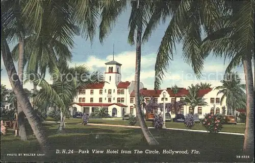 Hollywood Florida Park View Hotel from the Circle Kat. Hollywood