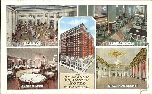 Philadelphia Pennsylvania Benjamin Franklin Hotel Kat. Philadelphia