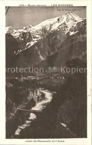 Les Houches Panorama avec Aiguille du Gouter Kat. Les Houches