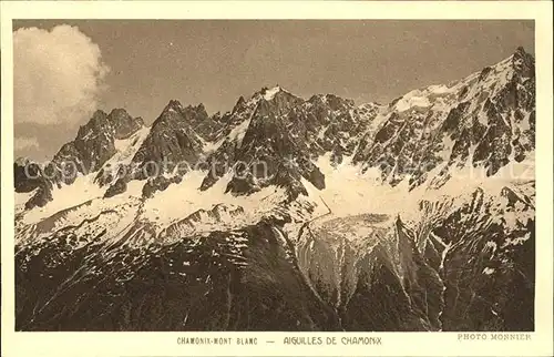 Chamonix Aiguilles de Chamonix Alpenpanorama Kat. Chamonix Mont Blanc