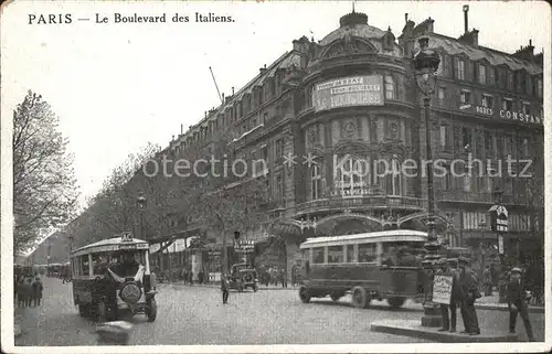 Paris Boulevard des Italiens Bus Kat. Paris