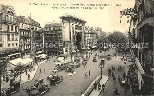 Paris Grand Boulevards Porte Saint Denis Trafic Kat. Paris