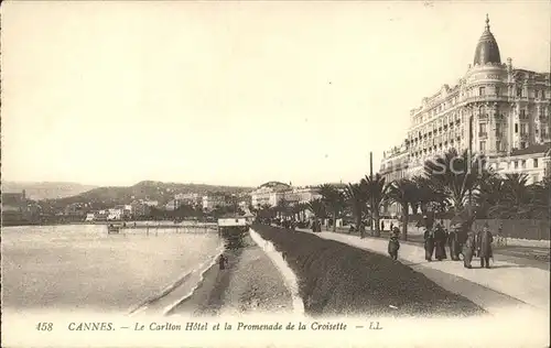 Cannes Alpes Maritimes Carlton Hotel Promenade de la Croisette Plage Kat. Cannes