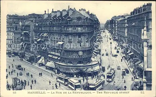 Marseille Rue de la Republique Kat. Marseille