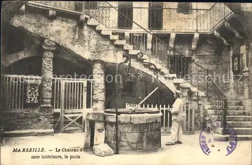Marseille Chateau d If cour interieur puits Kat. Marseille