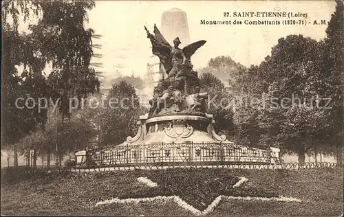 Saint Etienne Loire Monument des Combattants Kriegerdenkmal Kat. Saint Etienne